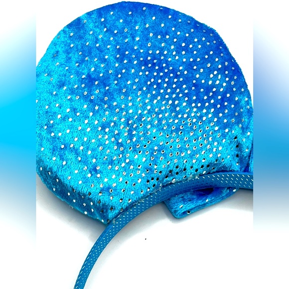 Handmade Blue Shiny Mickey Mouse Ears on Blue Headband - Picture 7 of 11